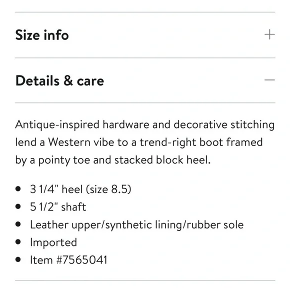 NEW Sam Edelman Wilda Pointed Toe Western Boot Black - Picture 6 of 6